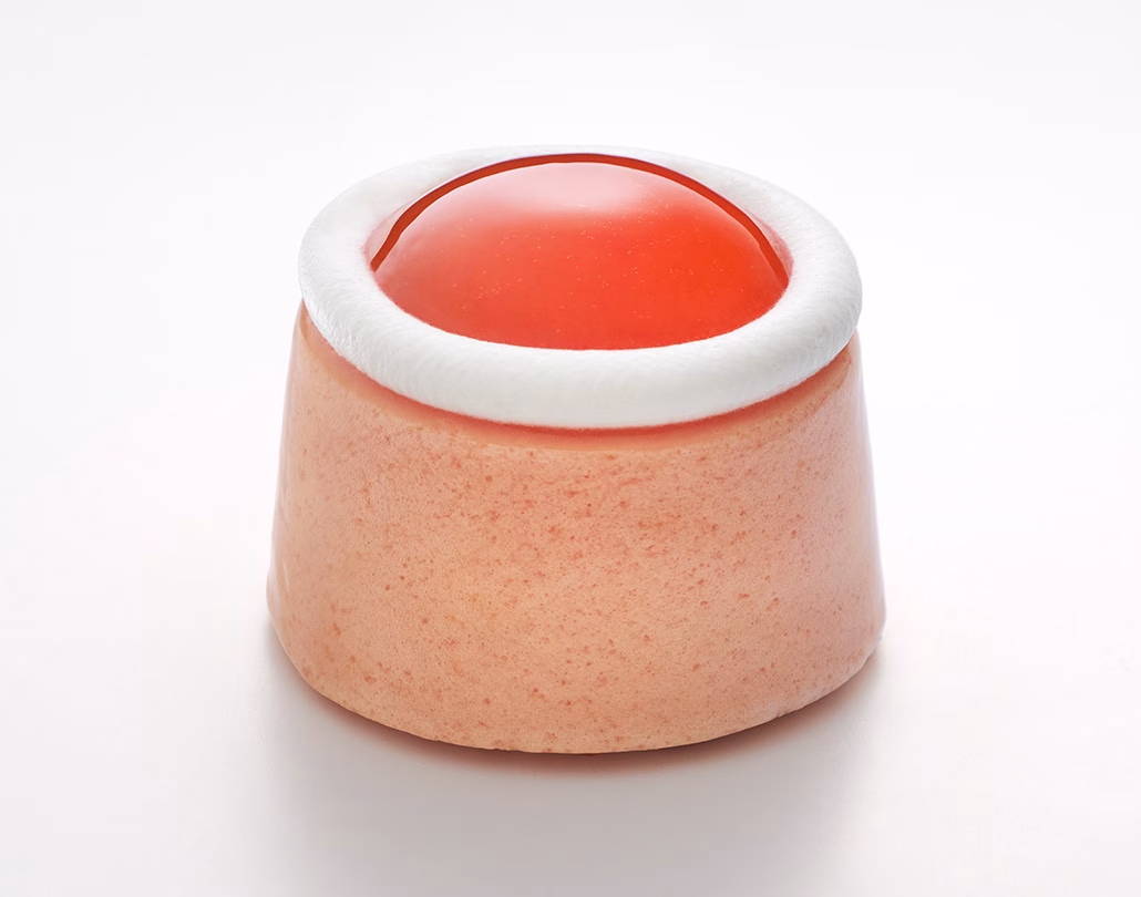 Gâteau orange sanguine et rose