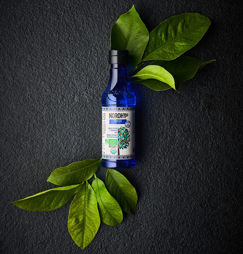 Eau de fleur d'oranger biologique en bouteille de 225ml