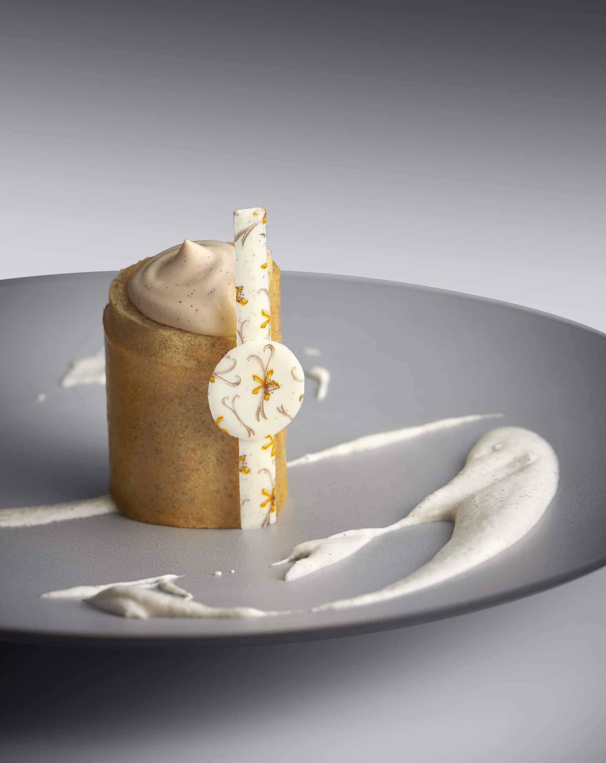 Entremets Volcano praliné vanille citron