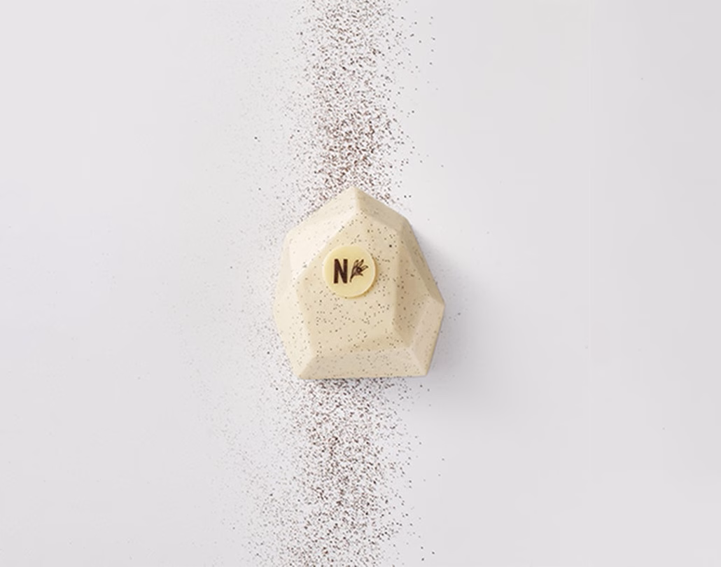 Entremets TADOKA Vanille. Entremets réalisés avec la juste dose de vanille TADOKA et parsemés de poudre de vanille