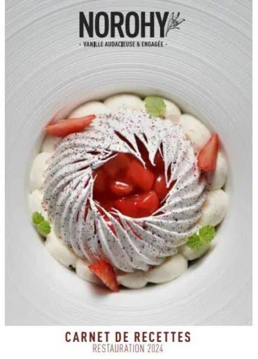 livret de recettes de desserts de restaurants