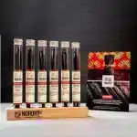 Kit Boutique de vanille Norohy Madagascar : tubes prêt-à-vendre, support, chevalet A5
